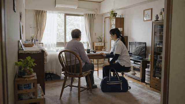一人暮らしの高齢者が1,000万人を超える時代、訪問看護は「見守り」の要になる|2050年に65歳以上の独居は約1,084万人、介護する家族がいない在宅を誰が支えるかのサムネイル画像