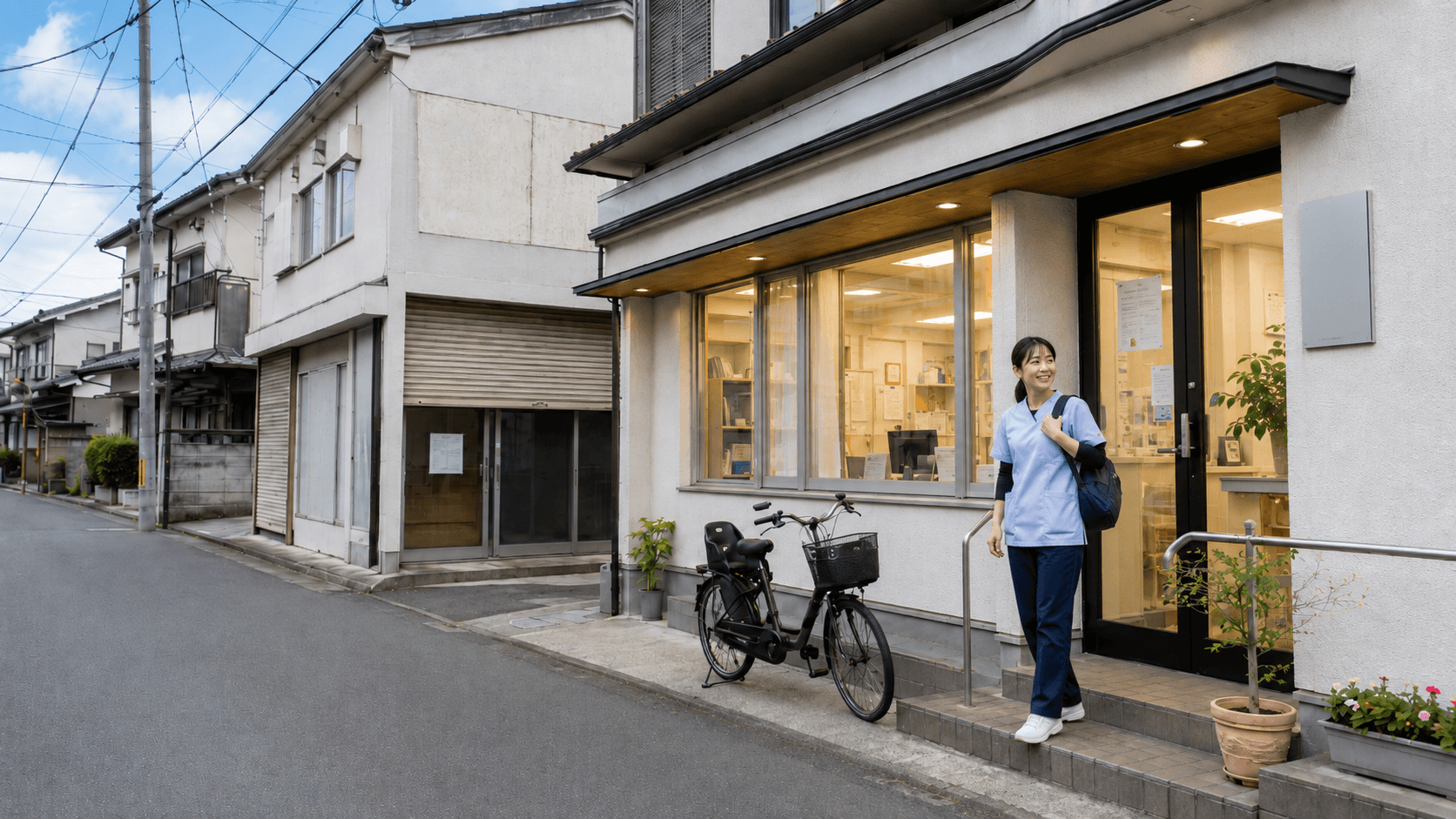 増える訪問看護、消える訪問介護——在宅の両輪で進む、正反対の淘汰|訪問看護は新規開設2,487件で過去最高、訪問介護は倒産91件・空白地帯100自治体超