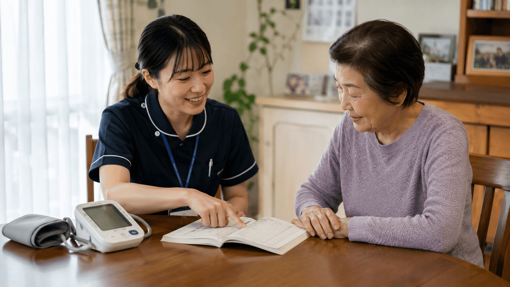 退院は、回復の途中で訪れる——脳卒中後の在宅生活と訪問看護|再発を防ぐ血圧の記録と、失われた機能ではなくできることを見る視点