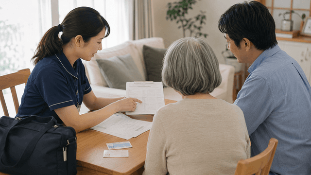 訪問看護は、なぜ「二つの保険」をまたぐのか——医療保険と介護保険の使い分けを、やさしく整理する|要介護認定・別表第7・特別指示書で、適用される保険は変わるのサムネイル画像