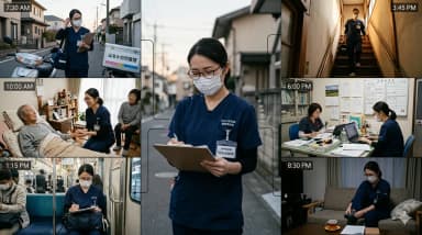 訪問看護師の1日 朝7時から夜まで、現場のリアルのサムネイル画像